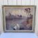 Vintage gouache painting of a riverbank in Brittany.