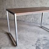 Bureau noyer métal