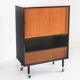 Meuble Hi-Fi vintage Idéal comme meuble bar avec porte coulissante - France, années 60