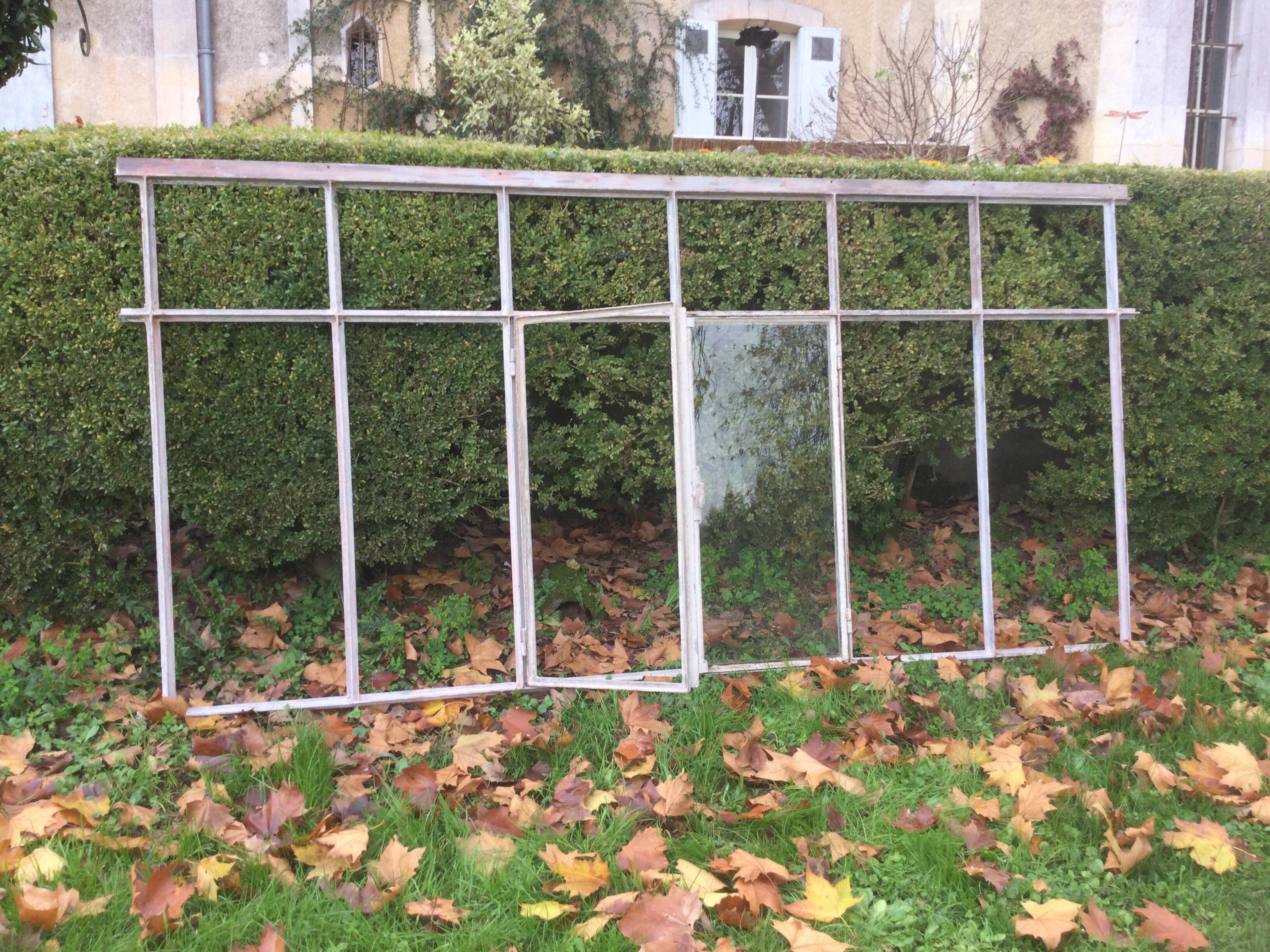 Old glass roof with window