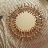 Rattan mirror