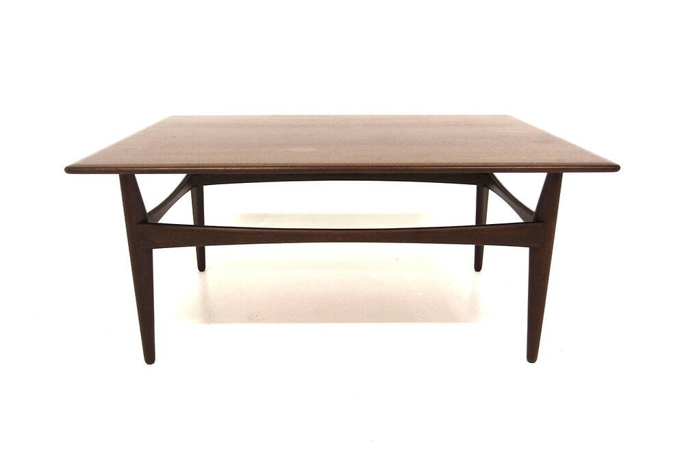Teak coffee table, Karl Erik Ekselius, JOC, Vetlanda, Sweden, 1950
