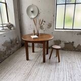 Round oak table 1950