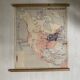 Vintage school map double-sided "South America / North America"