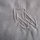 Antique embroidered/monogrammed pillowcase: 67x67cm