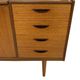 Vintage teak wall cabinet bookcase workplace Danish Design 60's