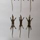 African art bronze crocodile knife holder, handcrafted