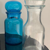 Vintage glass bottles and flasks