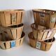 Batch of 6 storage cases, old fruit crates