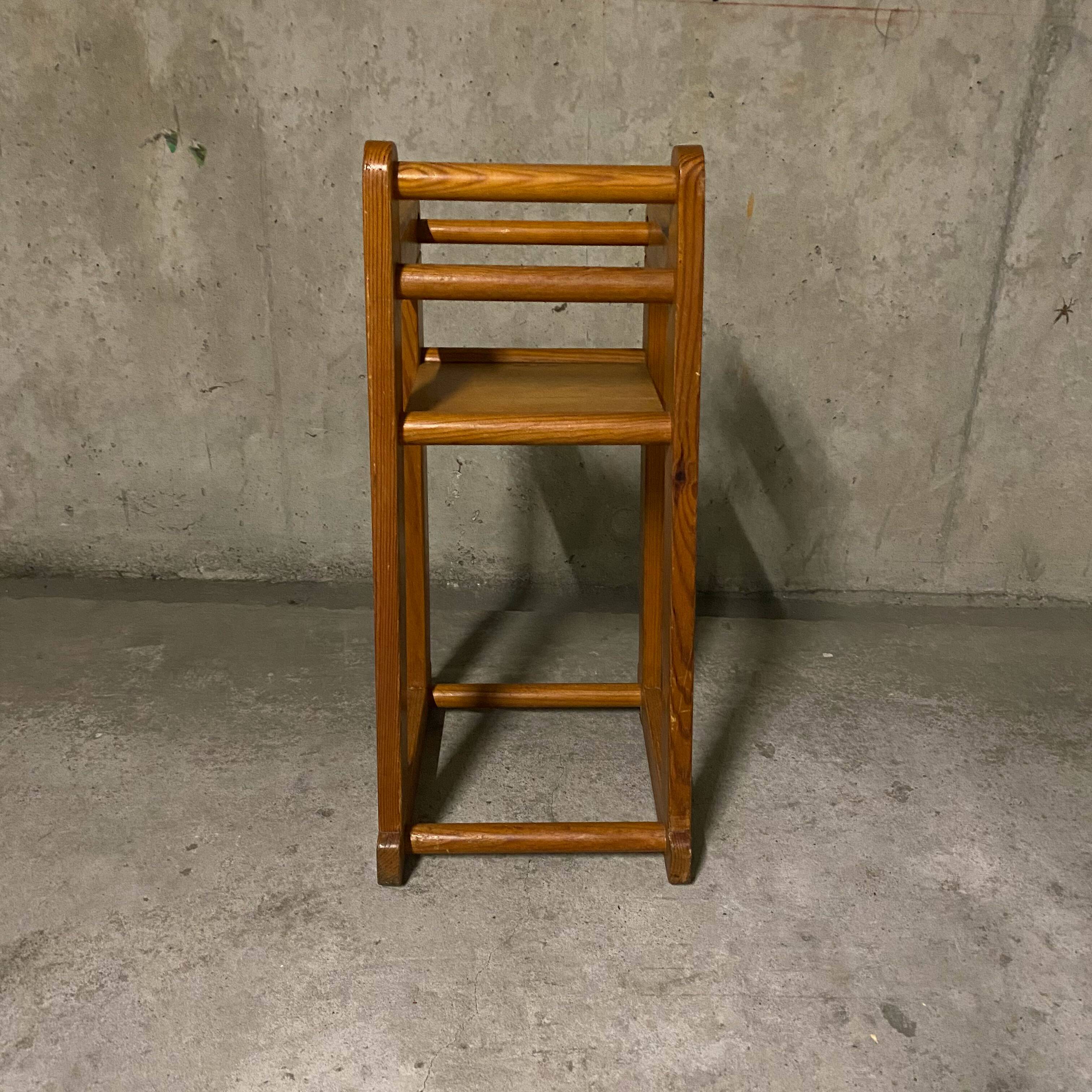 Brutalist child high chair for habitat