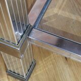 Coffee table beveled glass Pierre Vandel 70s