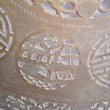 Openwork brass top. China 19 century. 12 sides. Asian art.