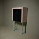 Memphis style cabinet by Dutch architect Wim Hofman 1980s