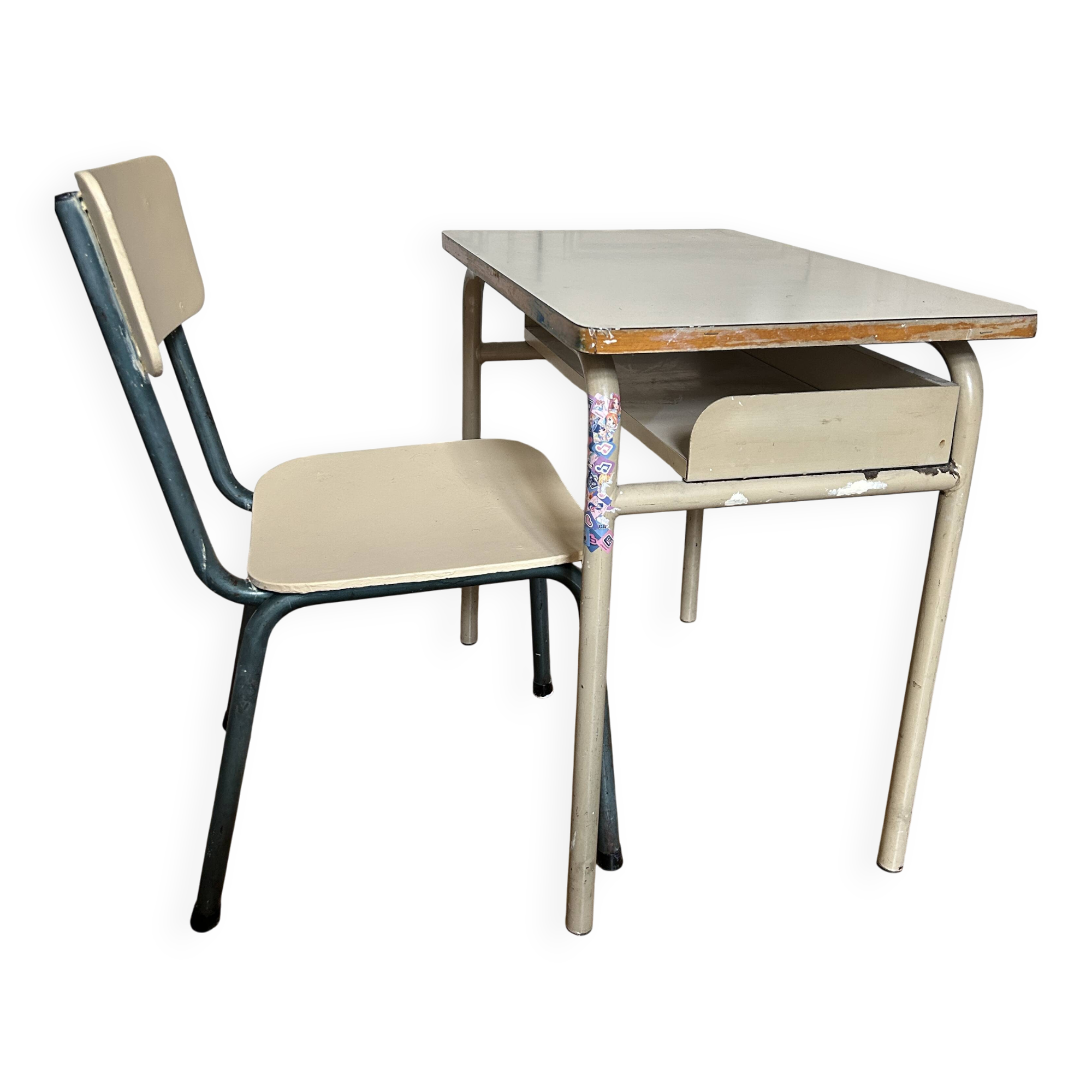 School desk and its chair
