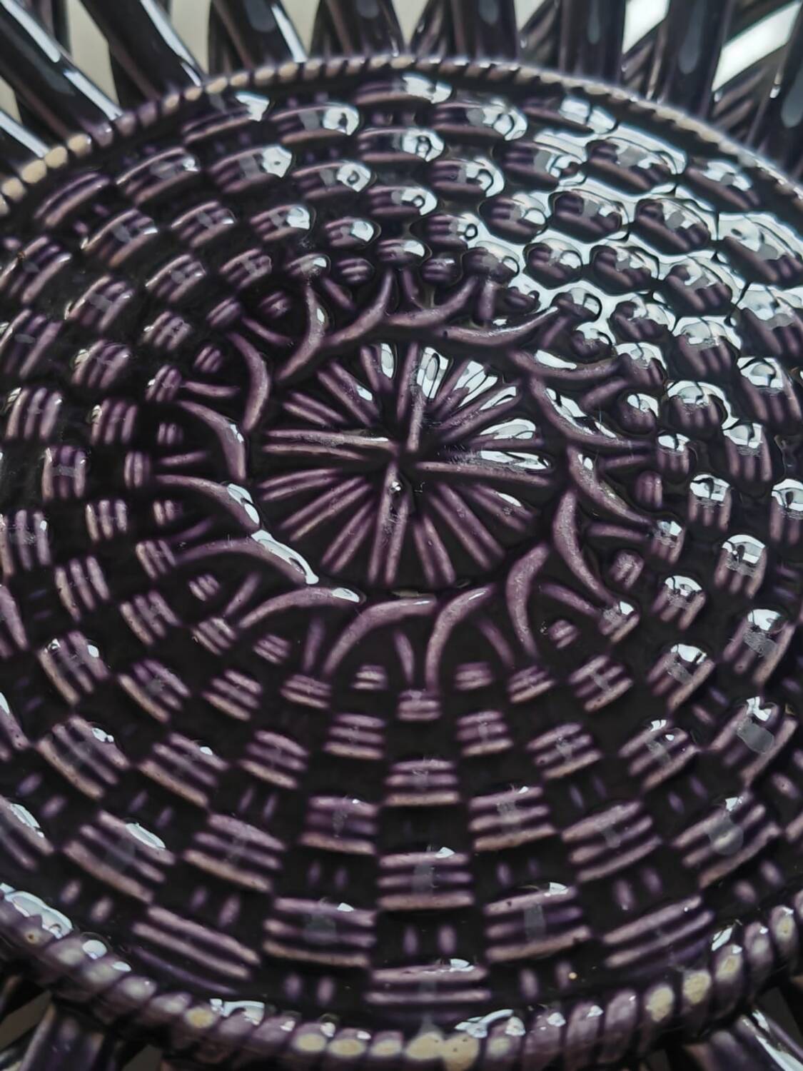 Sarreguemines Majolica dish