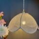 Suspension lamp vintage flower