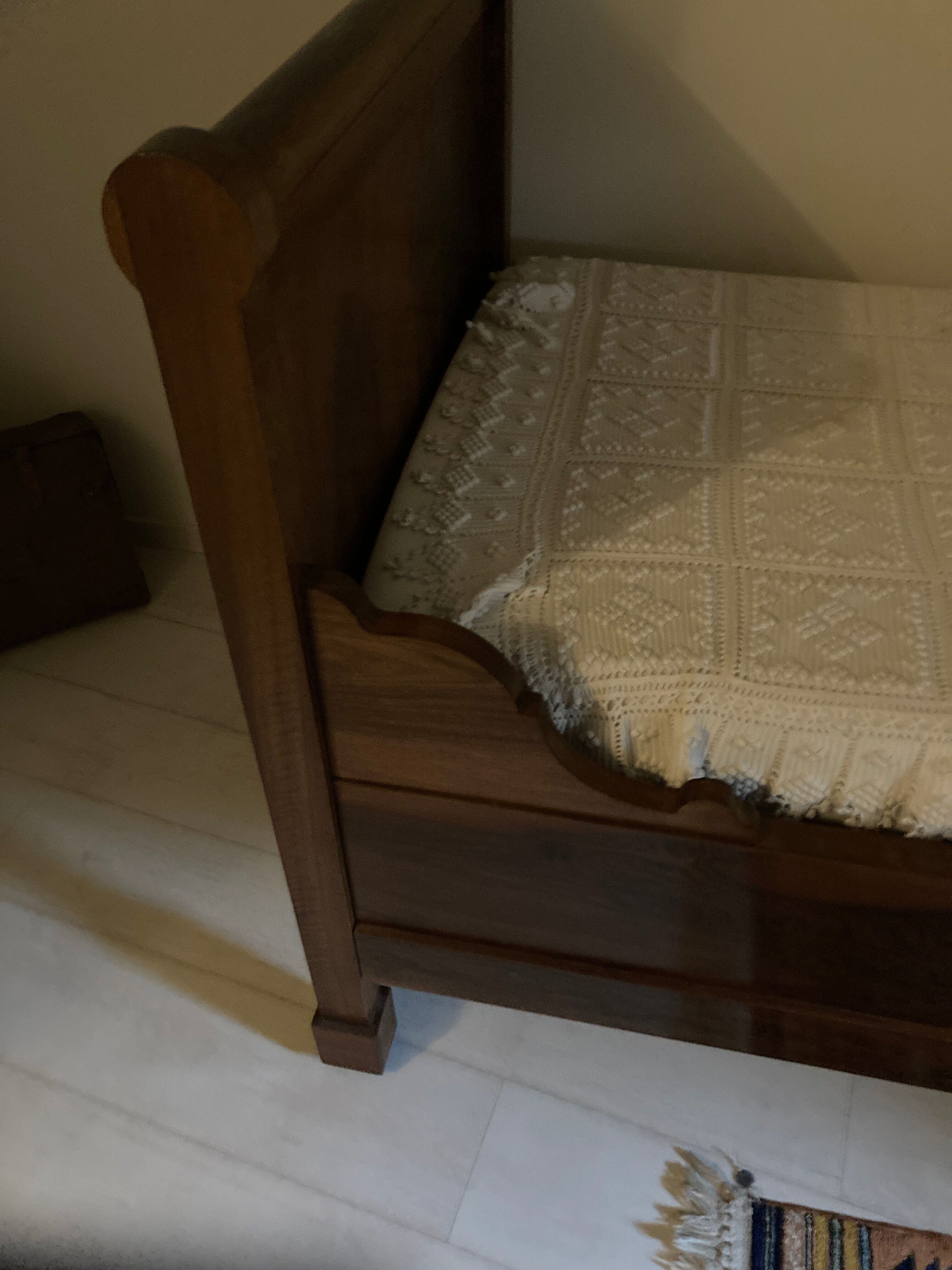 Louis Philippe sleigh bed