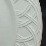 8 white ceramic plates