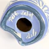 Midcentury ceramic owl figurine, Pablo Zabal, Chile, 1970s.