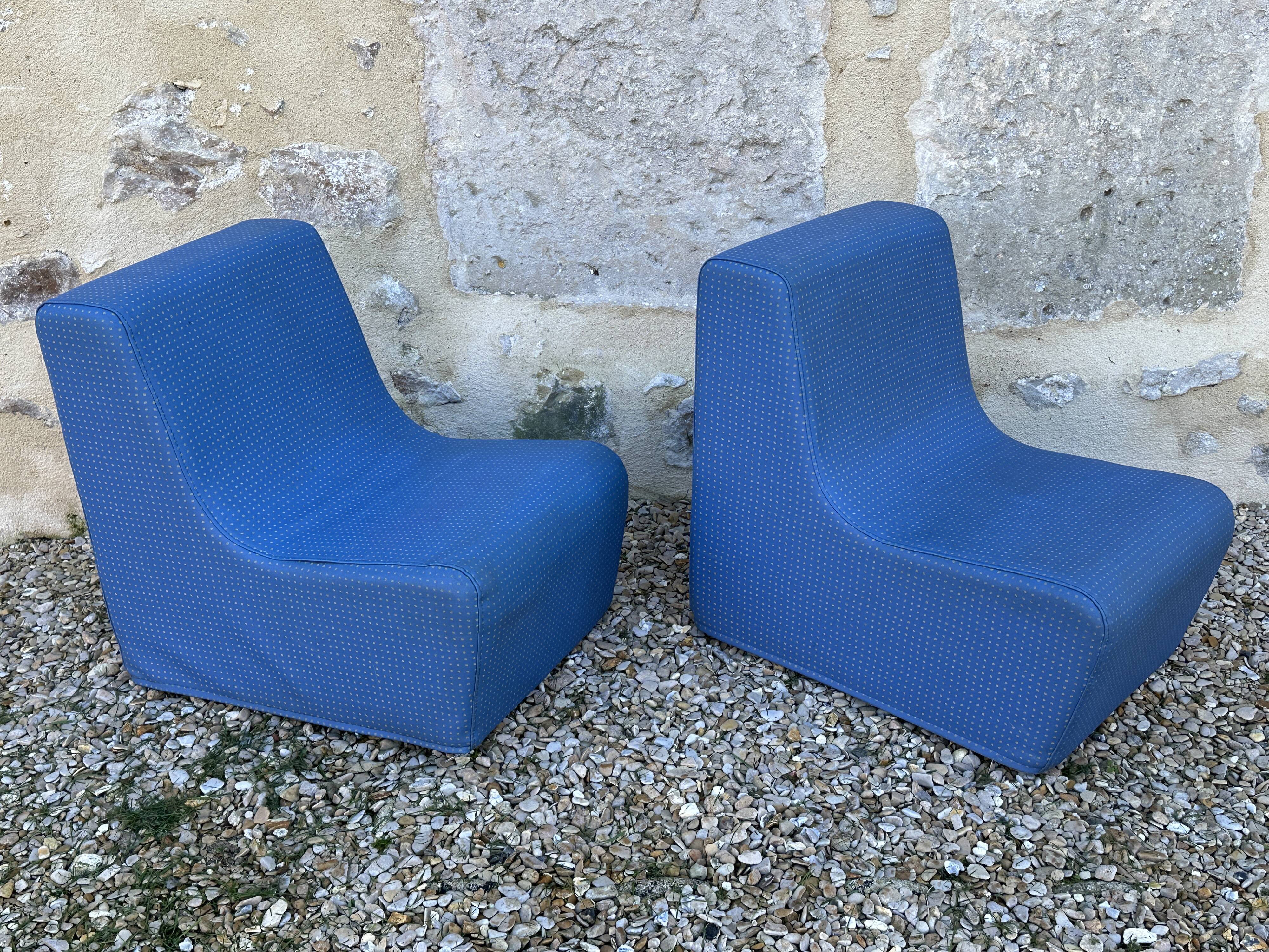 Pair of vintage children's armchairs from the 70s and 80s