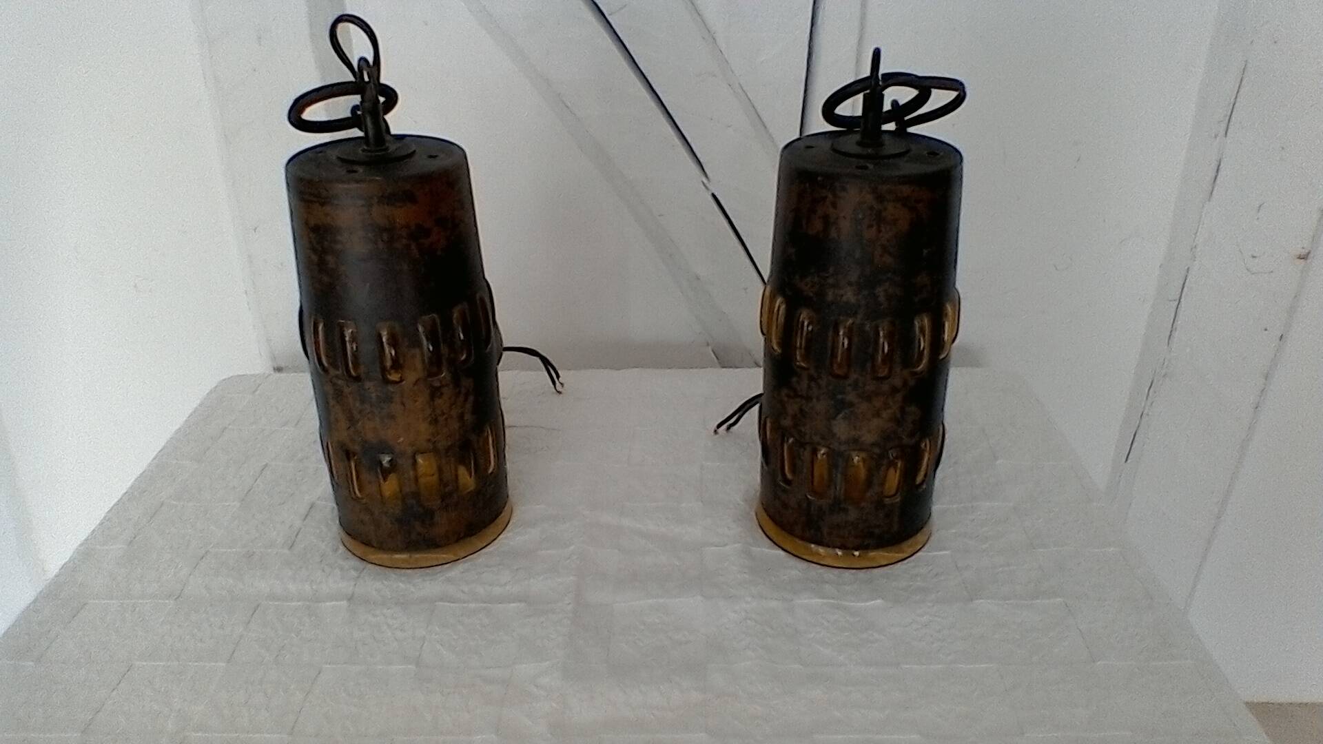 Nanny still mc kinney pendant lights, vintage.