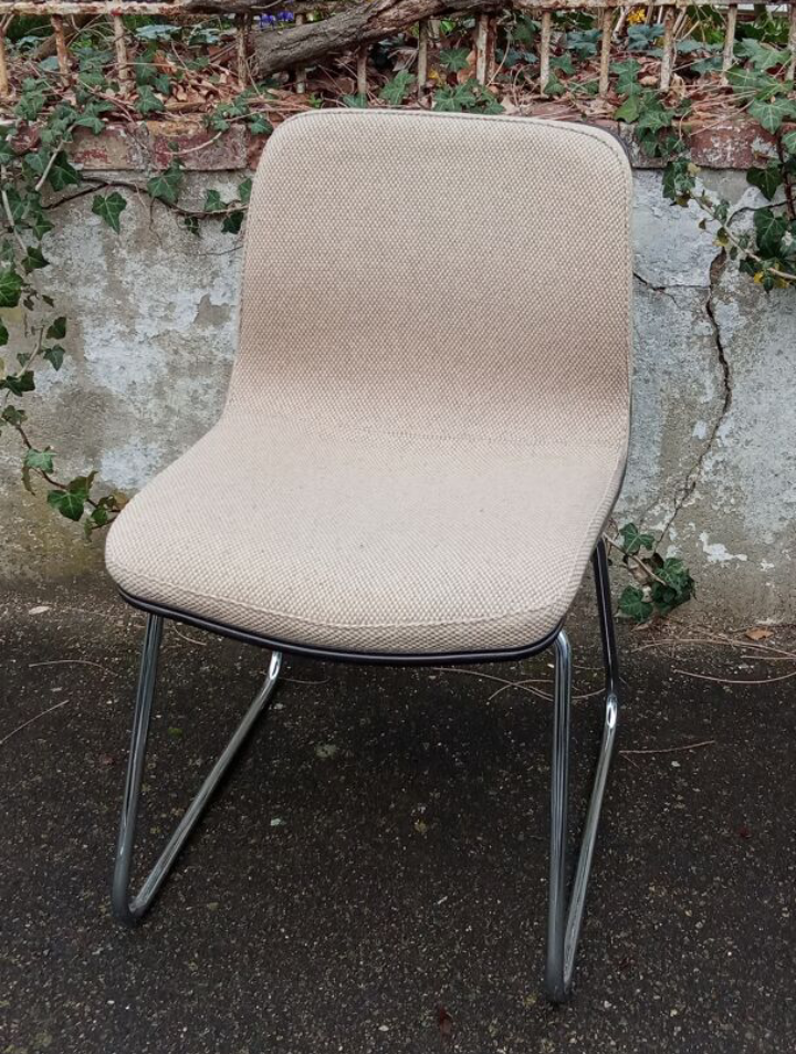 Steelcase Strafor chair, sled legs, 1970s