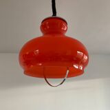 Opaline pendant light up and down from the 70s