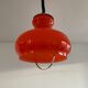 Opaline pendant light up and down from the 70s