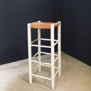 Rustic Handcrafted High Stools, France, 1940s, Set of 5