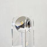 Italian plexi and chrome table lamp