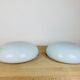 Pair of opaline wall lamps Regent half spheres 29 cm