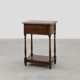 Small rustic cabinet with drawer or nightstand in oak, France 19th century