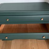 Commode vintage vert sapin