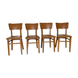 4 camel Thonet bistro chairs