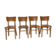 4 camel Thonet bistro chairs