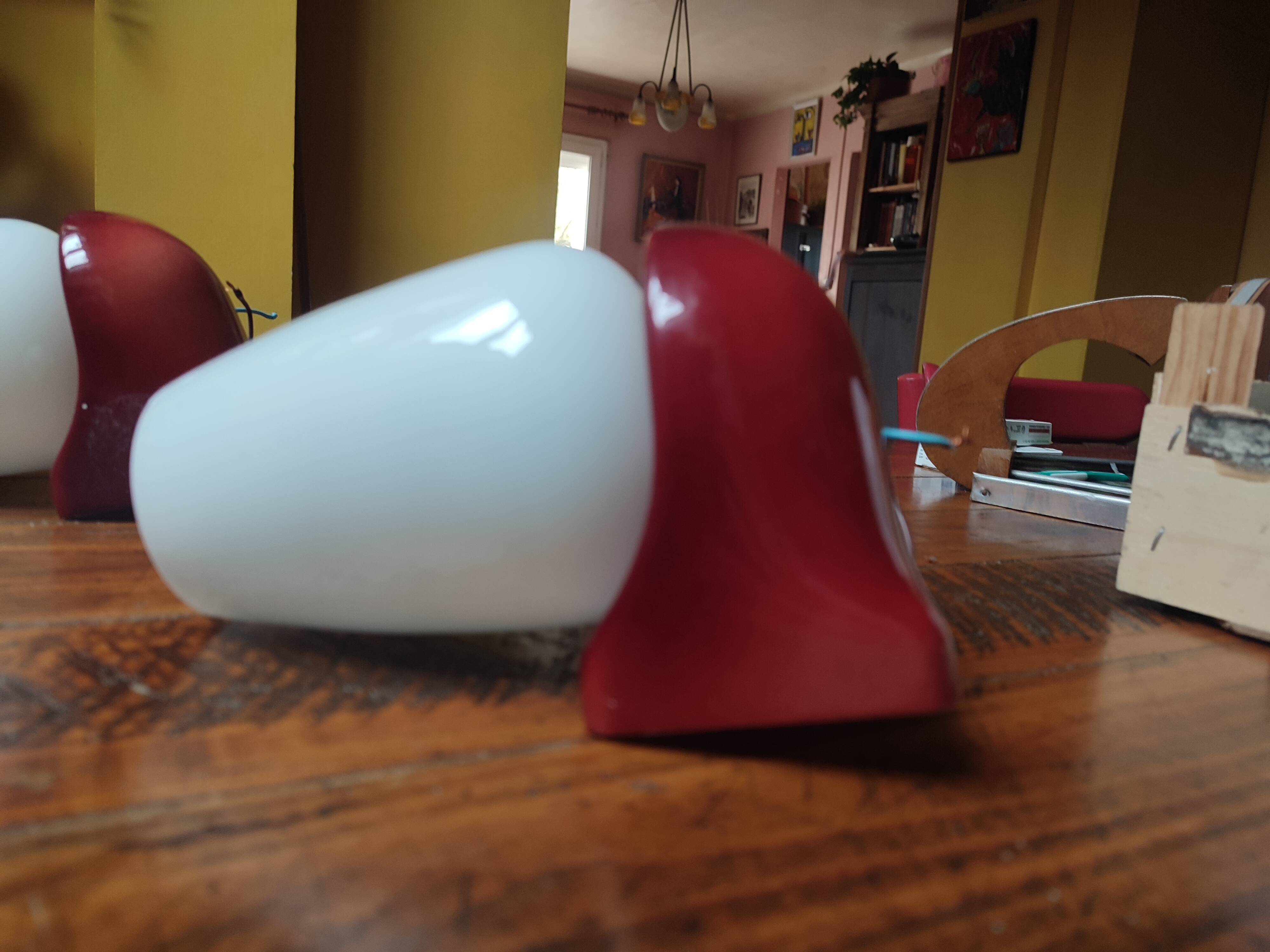 Pair of vintage 1970s wall lights