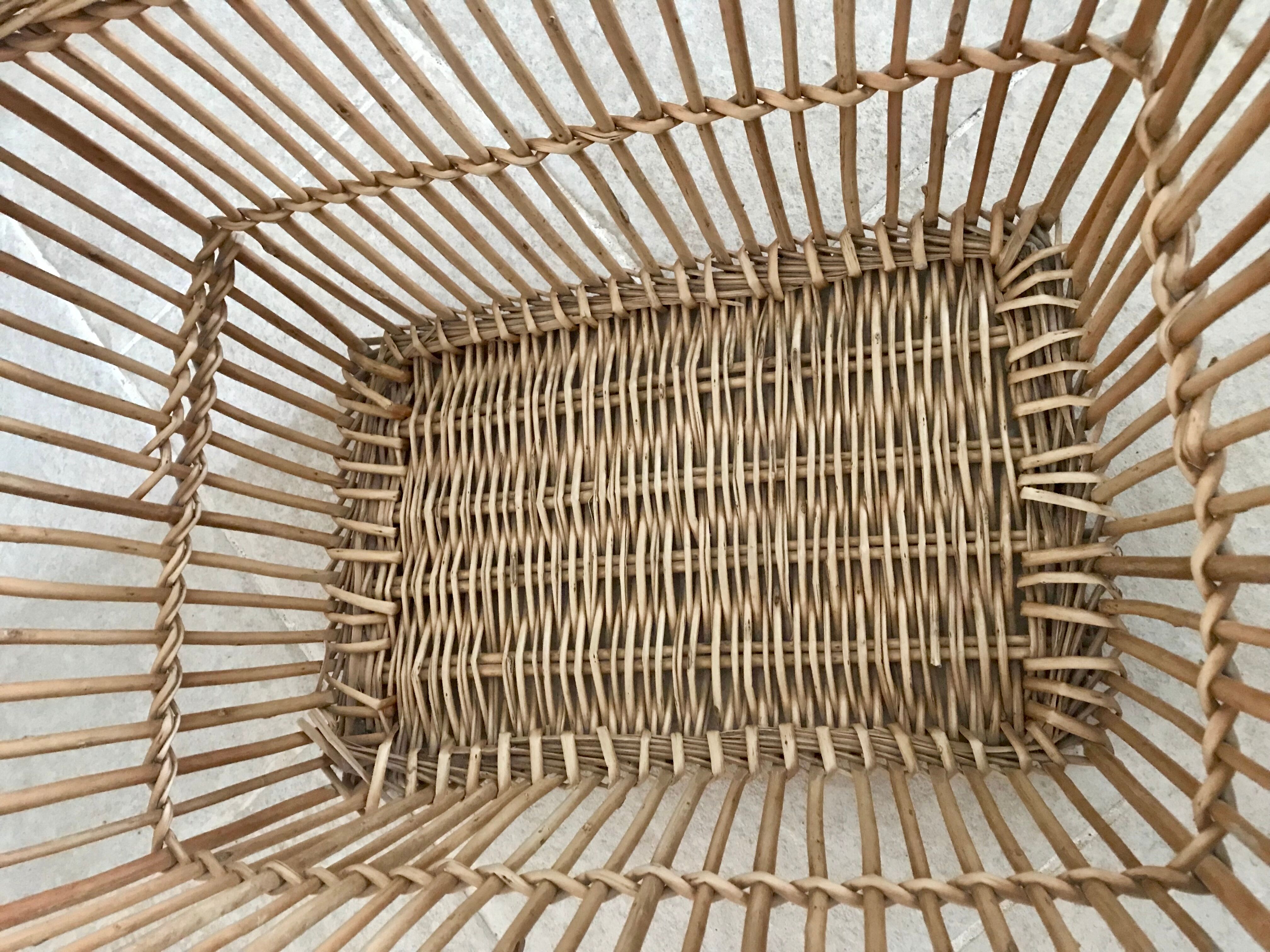 Panier à linge en osier