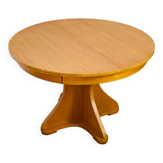 Vintage Scandinavian round dining table