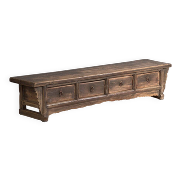 Antique pine drawer coffee table – China, circa 1900