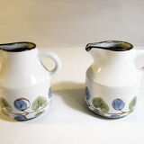 Niderviller earthenware milk pots