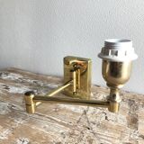 Deschuytener brass articulated wall lamp