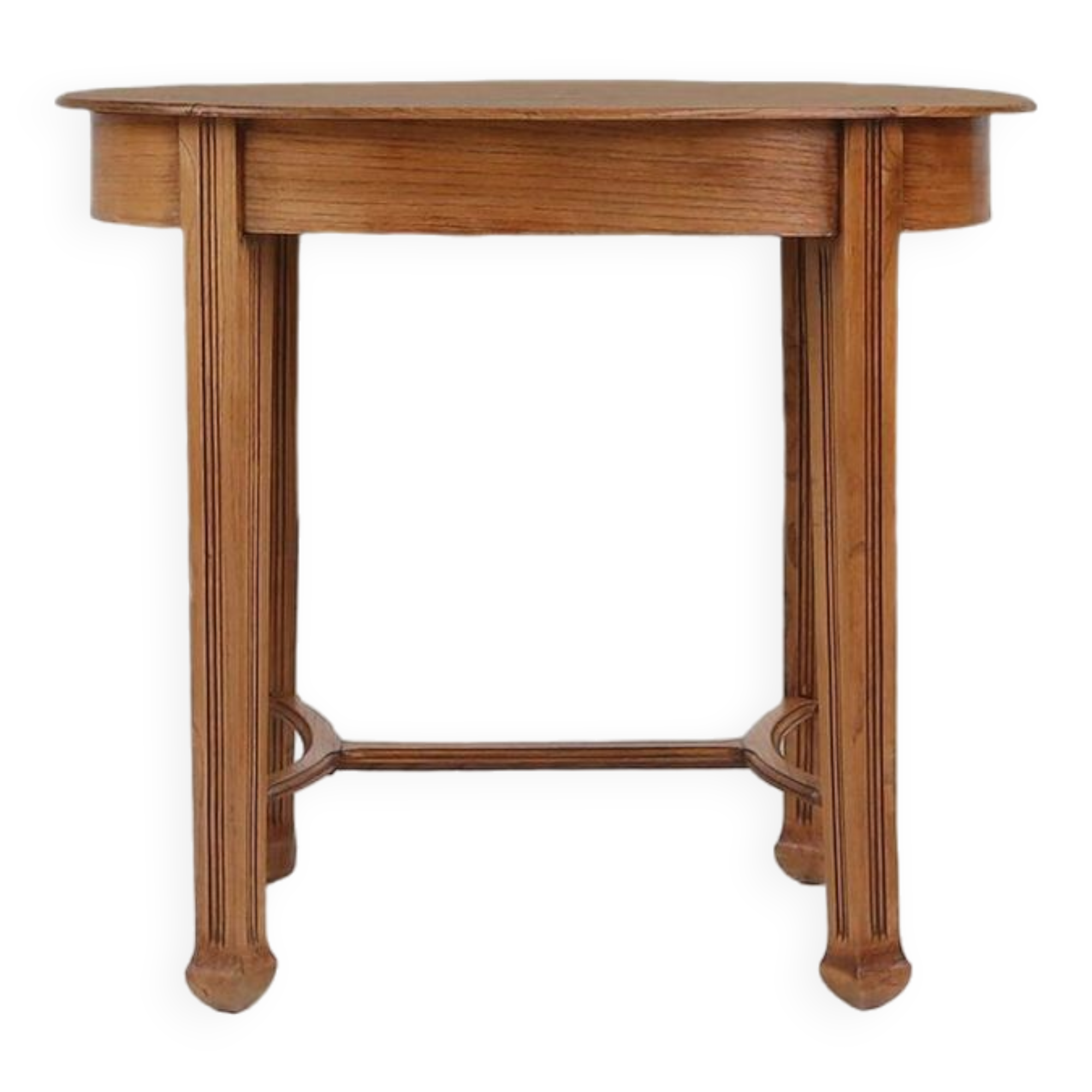 Timeless French Art Deco side table in oak, 1930s