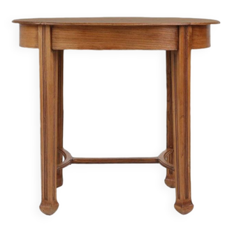 Timeless French Art Deco side table in oak, 1930s