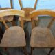 Set of 9 mismatched bistro chairs, 1950s.