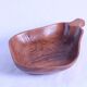Pair of pear-shaped wooden trinket trays