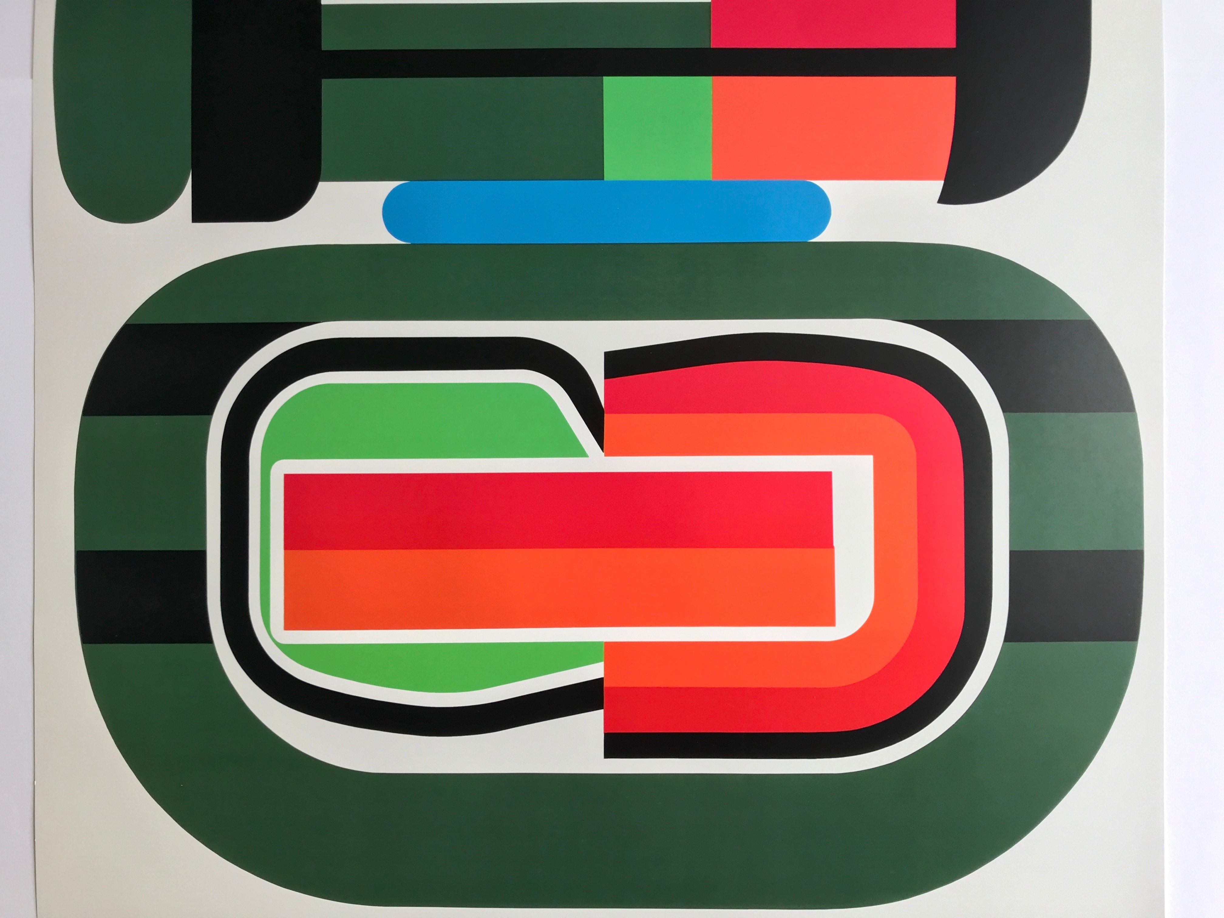 Affiche originale de Jean Dewasne, Louisiana Museum, 1974