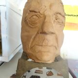 Terracotta bust of Jean Gabin