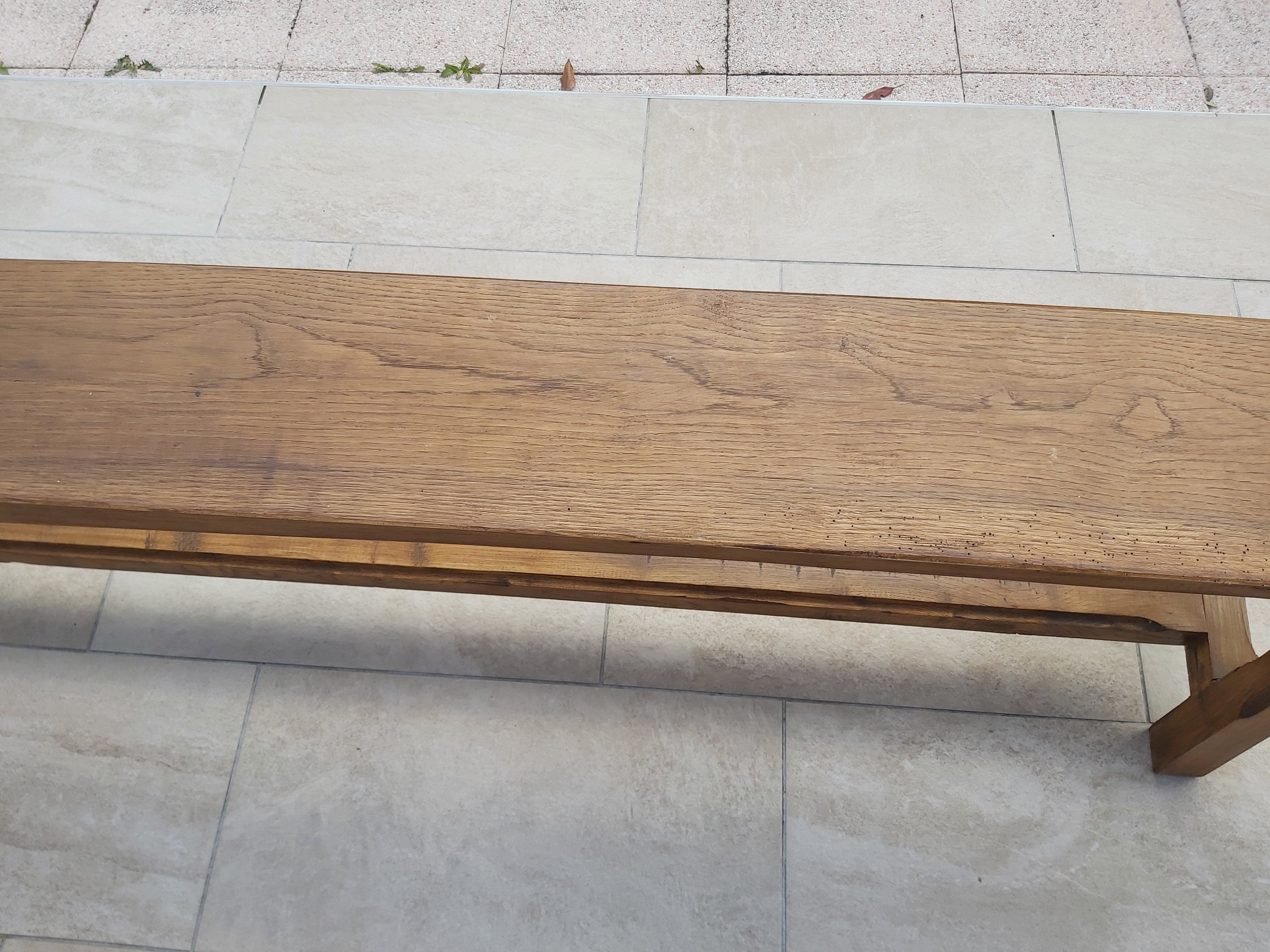 Paire de bancs de ferme 2m50