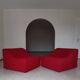Pair of chromatic swivel armchairs by Kwok Hoi Chan, Steiner