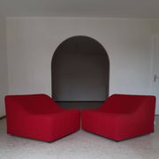 Pair of chromatic swivel armchairs by Kwok Hoi Chan, Steiner